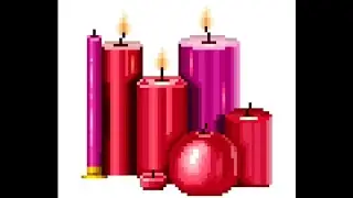 Pixel Art Daily Painting i colored Candles 🕯️ # 364