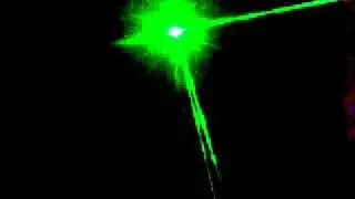 50mw laser pointer off mirror ball.