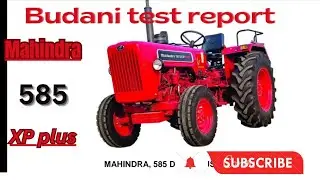 Budani test report of Mahindra 585 xp plus tractor🤓 |fMTTI budani test report of  585xp plus tractor