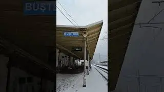 [4K] Walking Around Busteni || Busteni Train Station #busteni #busteniwinter  @POVBarengHasan
