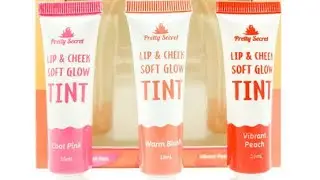 Pretty Secret Lip And Cheek Soft Glow Tint | Unboxing, Review and Demo