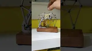 Реалистичная модель шагающего робота Strandbeest с шестеренчатым приводом | Stirlingkit