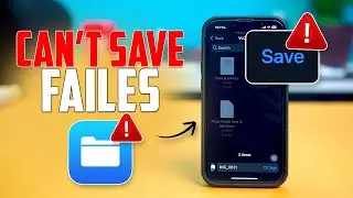 How To Fix Can’t Save Files in Files App on iPhone | iPhone Storage & File Issues