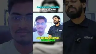 176769 Rank in JEE Mains January to IITian in 75 Days 🔥💀| IIT Motivation #shorts #esaral #iit #jee