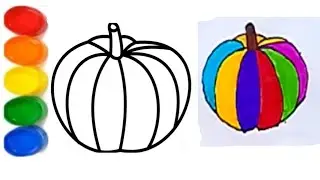 How to draw  pumpkin || Pumpkin drawing video step by step