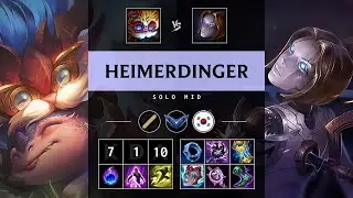 Heimerdinger Mid vs Orianna - KR Diamond Patch 25.20