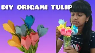 DIY Origami Tulip🌷|Paper Tulip|Nunuz Nest