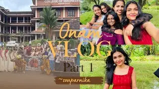 Eath mood❤️‍🔥ONAM MOOD. Onam vlog part 1🪷@amaljyothicollegeofengineering 