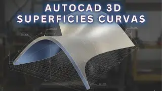 Como hacer Superficies Curvas en AutoCAD 3D | Tutorial Paso a Paso
