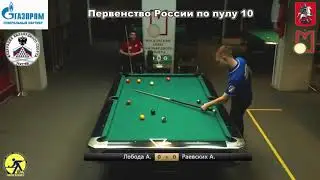 Лобода.А (Loboda.A) vs Равеских.А (Raevskih.A) Juniors Championship Russia 10-ball 2019