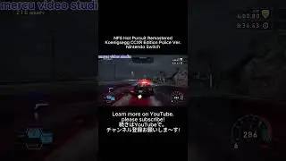 NFS Hot Pursuit Remastered /Koenigsegg CCXR Edition Police Ver./Nintendo Switch #shorts