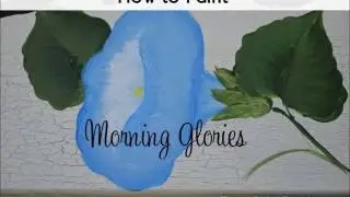 super easy How to Paint Morning Glories