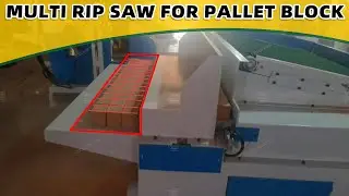 ZZCHRYSO New Design Multiple Blades Rip Saw Machine Only For Cutting Wood Pallet Cube to Block