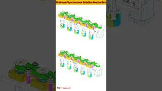 Multi-axis Synchronous Rotation Mechanism #design #machine #solidwork #mechanical #mechanism #cad