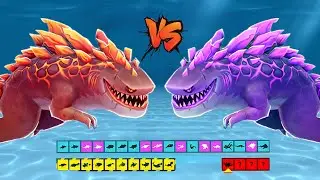 BIG TITAN MAGMAJIRA SHARK VS ENEMY EVIL MAGMAJIRA SHARK - BIG SHARK | HUNGRY SHARK EVOLUTION