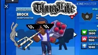 Brawl Stars Funny Moment- Thug Life Brock