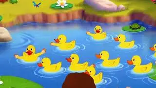 Ten Little Duckies 🦆 | Nursery Rhymes & Kids Songs | New Version 2025