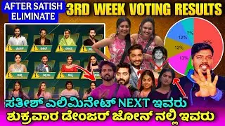 🛑ಡೇಂಜರ್ ಜೋನ್ ನಲ್ಲಿ TOP CONTESTANT🚨|3RD WEEK VOTING RESULTS|BIGG BOSS KANNADA 12|DDTV KANNADA 
