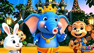 🐘 Elephant King | Kids Poem | Nursery Rhyme Cartoon Animation for Children