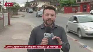 Levantamento mostra ruas mais perigosas de Joinville