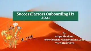 Sap SuccessFactors Onboarding H2 2021 #Onboarding