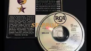 Me-2-U 1993 Want U Back (Extended Remix) (CD Single Promo)