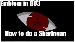 How to make a SHARINGAN emblem in Black ops |||