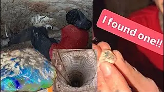My first time Mining 60ft deep underground for black opal in lightning ridge Australia