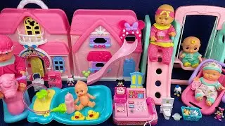 8 Minutes Satisfying with Unboxing Minnie Princess Villa Set,Swing Toys Review | ASMR
