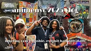 a *very late* animenyc 2025 vlog ⭐️ㅣ meeting cory & dashie! + exhibition hall dilly dally