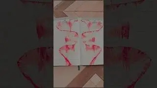 Red Acrylic idea with thread###art and craft 305