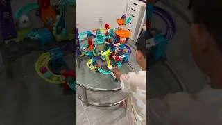 SHUTTLE BLAST-OFF SET #marblerush #marblerun #asmr #magnetic #magic
