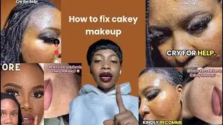 How to fix cakey makeup 