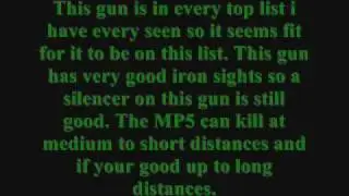 Top 10 COD4 Guns