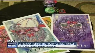 Artists gather at Ellicott Building for holiday Artists Market