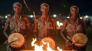 Whispers of the African Night | Calming Tribal Sounds for Deep Sleep & Study