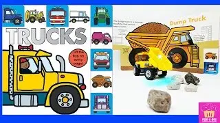 Read Play & Learn English through Construction Trucks book_toy cars for kids