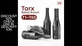 BB Torx Rotary Broach Stars Cutting Head Bolts CNC Punching Turing Tool for Steel Aluminum Copper 8m