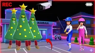 Yuta Mio Mulai Panik Terekam CCTV Anomali Pohon natal 😱||Sakura School Simulator