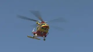 PEDONE INVESTITO - Decollo Elisoccorso LEONE 1 SUEM 118 TrevisoEmergenza al Lido di Venezia