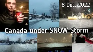 Freezing SNOW STORM in Canada | Snowfall in Toronto | White Christmas in Toronto | December 2022
