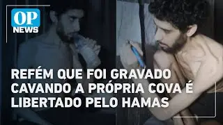 Evyatar David, ref&eacute;m israelense gravado cavando a pr&oacute;pria cova, &eacute; libertado pelo Hamas | O POVO News