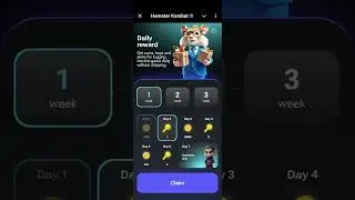 Claiming Hamster Kombat daily rewards 🐹