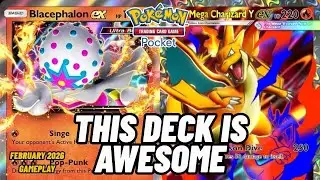 Inferno Carnival! BLACEPHALON ex & MEGA CHARIZARD ex Burn the Arena! | Pokemon TCG Pocket Gameplay