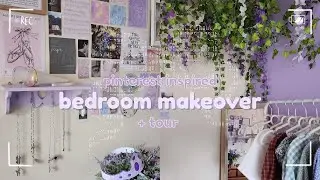 BEDROOM MAKEOVER + tour! ⊹ ࣪˖ pinterest inspired ~ organisation, new decor, whimsy edition 𓂃˖ ִֶָ𐀔