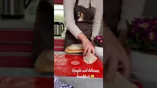 Simple and delicious breakfast 🤤 Лёгкий и вкусный завтрак👌#shorts