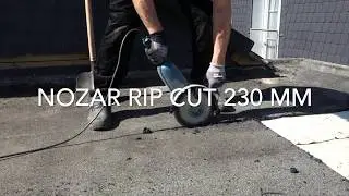 NOZAR Rip Cut Hartmetall Trennscheibe -  Bitumenschwei&szlig;bahn schneiden