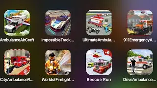 Ambulance Air Craft,Impossible Track,Ultimate Ambulance,911 Emergency,Rescue Run,Drive Ambulance