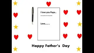 DIY Happy Father's Day Card / Paper craft for kids / Father's Day gift idea / Greeting card craft