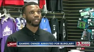 Gamers owner arrested for burglary